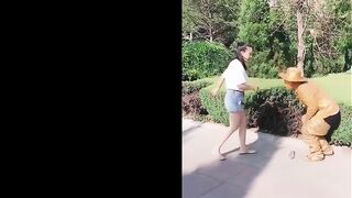 Self Defense against a human statue, and a non-human one