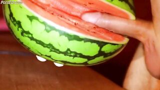 fruit fuck and self swallow - the best comes after cumming 4