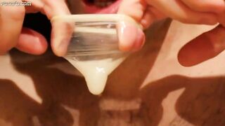 fruit fuck and self swallow - the best comes after cumming 4