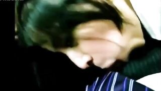 Beautiful secretary of sucking penis Director at work
