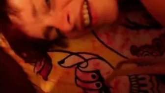 German whore with 2 BBCs. Cuckold BBC threesome