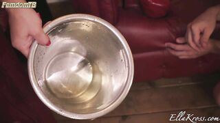 EllaKross - Toilet Slave Cleans and Drinks My Piss