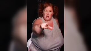 Topless hogs and a midget almost collapse the wrestling ring under their weight