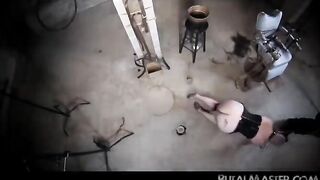 Demolishing the ass of my bald slave bitch!