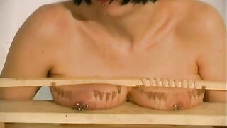 Breasts In Pain Needle Punishment for Cat.mp4
