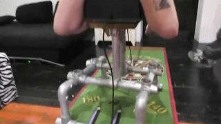 Breasts In Pain Nova Pink - Hung by her Rubber Bound Breasts onto the Sybian
