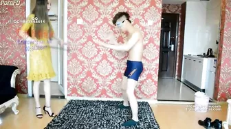 Asian Girl Face Stomp