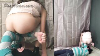 PooAlina - Alina liquid pooping and dancing on slave