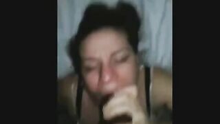Sucking a big black dick