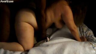 BBW girl gets anal from BBC