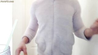 sissy femboy crossdresser self piss drinking