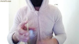 sissy femboy crossdresser self piss drinking