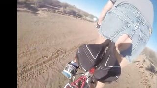Butt plug bike ride