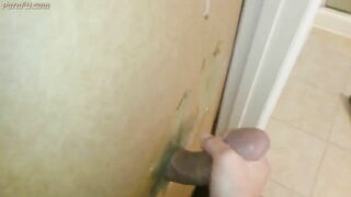 Homemade gloryhole big cock