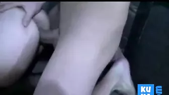 Threesome creampie lesbian cleanup