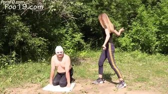 Poo19 - Smelly Milana & Anna - Anna first uses me as a toilet