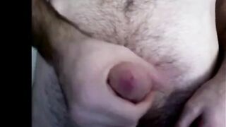 Hot Hairy guy jerking and showing his Hairy Ass