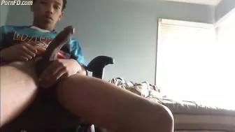 Black teen jerking
