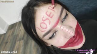VALERIA - Having fun with her ugly slave girl - Makeup and other humiliations