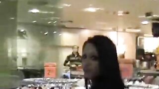 Slut sucks and fucks in mall changing room - Camsfree.us