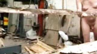 grandpa in a sawmill
