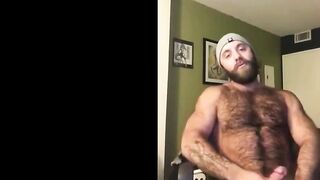 Hairy Lumberjack Shows Off his Cock ( No Cum )