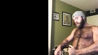 Hairy Lumberjack Shows Off his Cock ( No Cum )