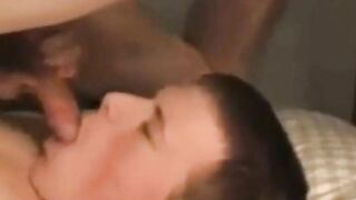 Self sucking twink cums on his face