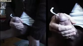 Cumshot in split screen 2