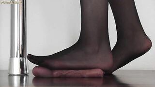 CBTrample - Mistress Alina - Red Cum Under Black Nylons