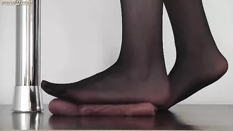 CBTrample - Mistress Alina - Red Cum Under Black Nylons