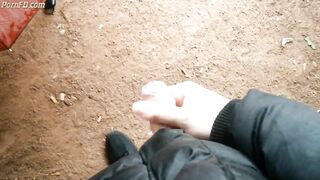 German Stud Public Park Jerk And Cum 2