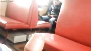 Big cum in train 2