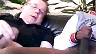 Older swedish man hungdad sucking five swedish dicks