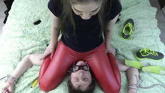 Spitting Girls Human Ashtray Chest Sitting Femdom Young Amazon Boot Fetish