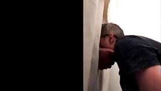 Suck at Dick at my Glory Hole at Home