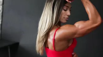 Sexy girl muscle comparison