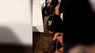 Evilwoman with slave sissy