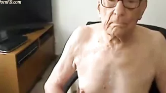 grand pa in white panties