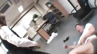 Receive a punishment from a female subordinate