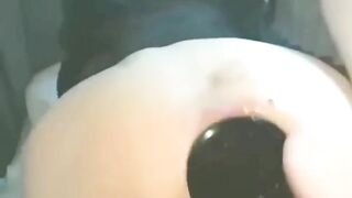 sissy bloke plugged stretched gape hole fucked crossdresser