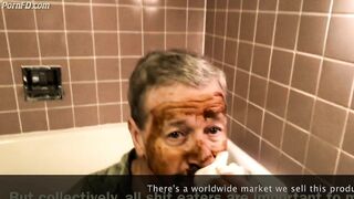 Stewart Bowman is Used as a Toilet and Eats Shit, Piss and Cum from Another Black Man