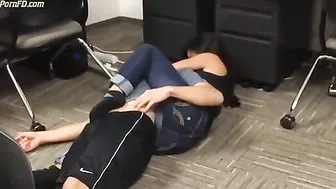 Asian Girlfriend Real KO Smiling