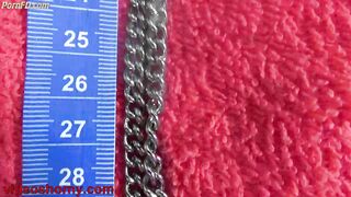Japanese Wife Cervix insertion objects 2 vibrators and chain