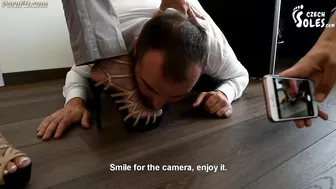 Czech misess and office foot slave