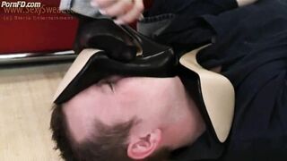 Caught sniffing friend's shoes 2