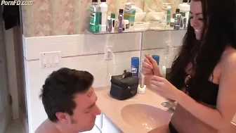 Femdom bathroom humiliation