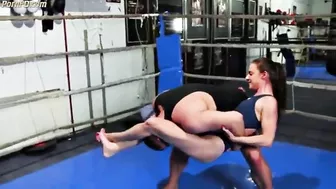 Mixed Wrestling - Amirah Adara Turned Into His Little Bitch