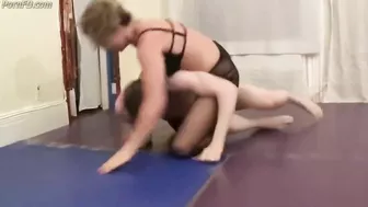 Sexy mixed headscissor & body scissor with strong thighs