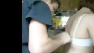 Chubby Girl with Glasses Handjob and Blowjob